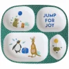 Rice Melamine Børnetallerken M.4 Rum Green Party Animal