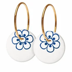 Scherning Flora Oreringe Stor Ultramarine