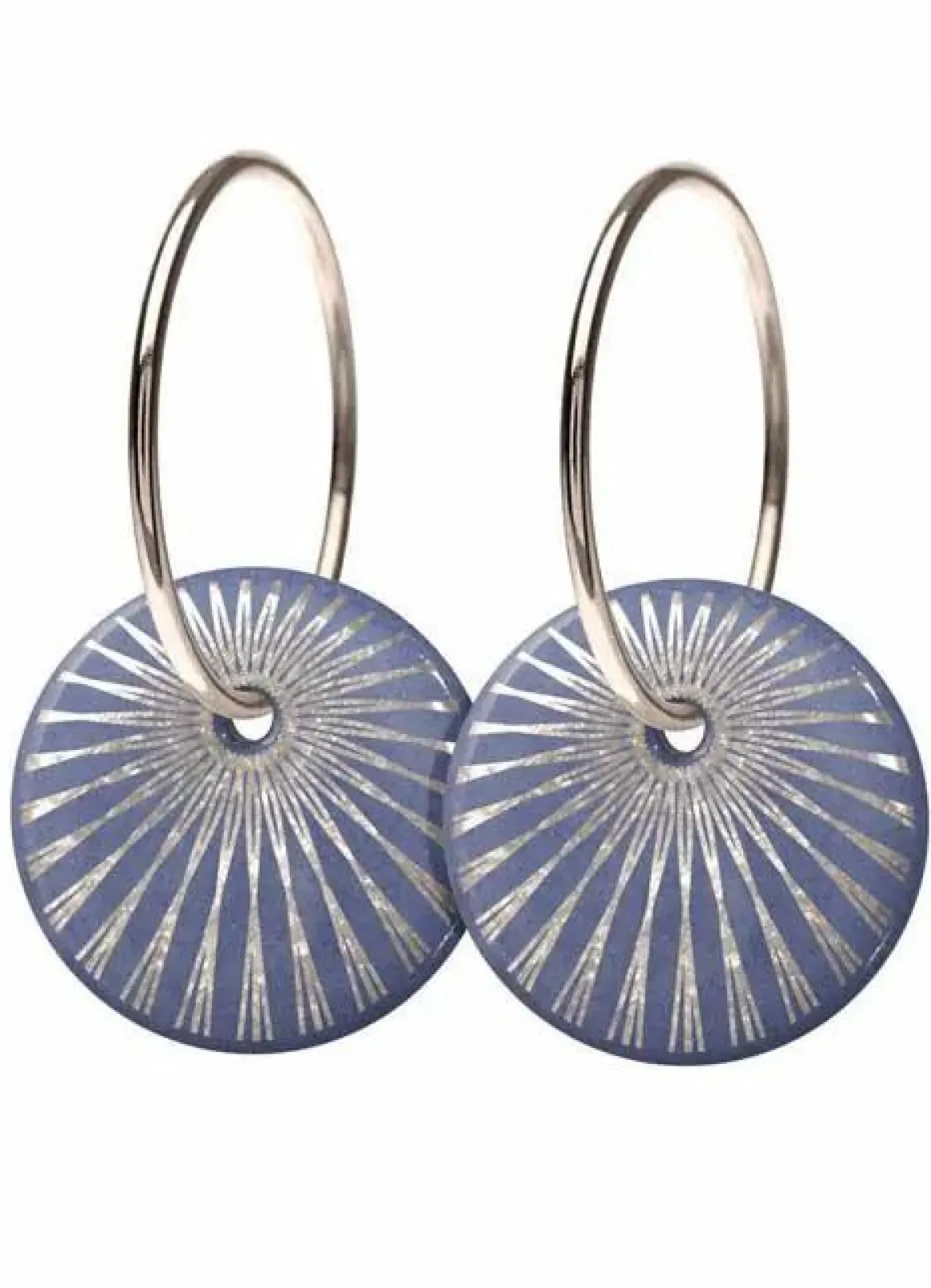 Scherning Splash Oreringe Lavender/Solvfarvet