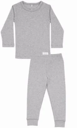 Snork Basic Ls Pyjamas Grey Melange