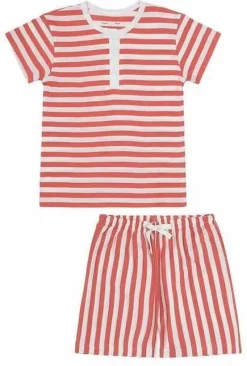 Snork Vilhelm Summer Pyjamas Lazy Red Stripes
