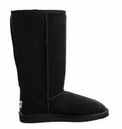 Tall Sheepskin Boots Black