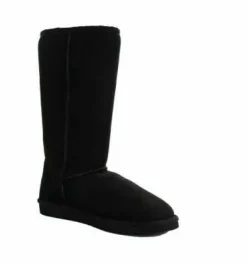 Tall Sheepskin Boots Black