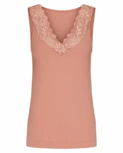 Tim&Simonsen Belen V-Lace Top Peach