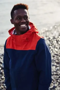 Viksoe Rain Navy/Lovely Orange