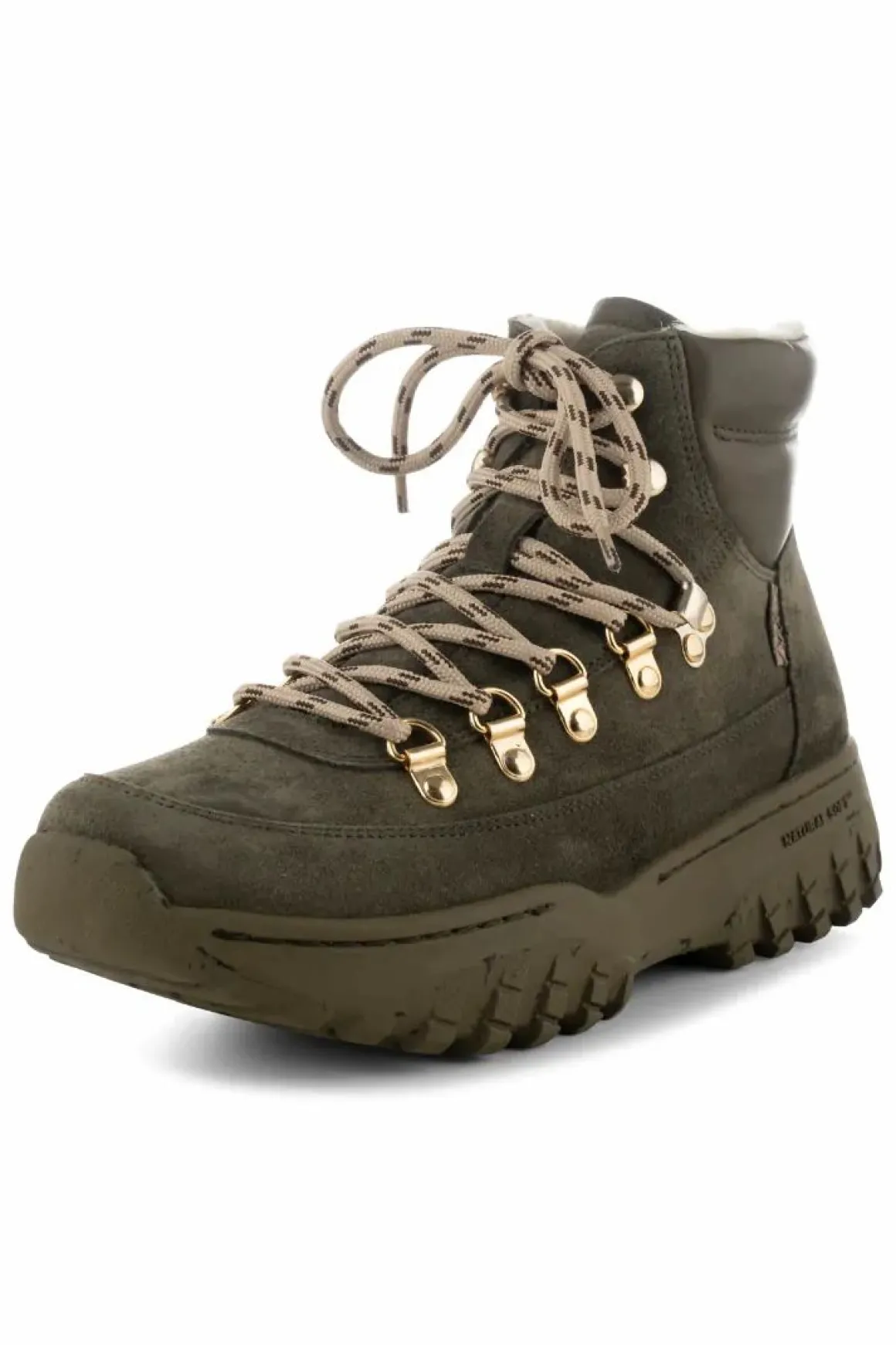 Woden Iris Track Suede Moss