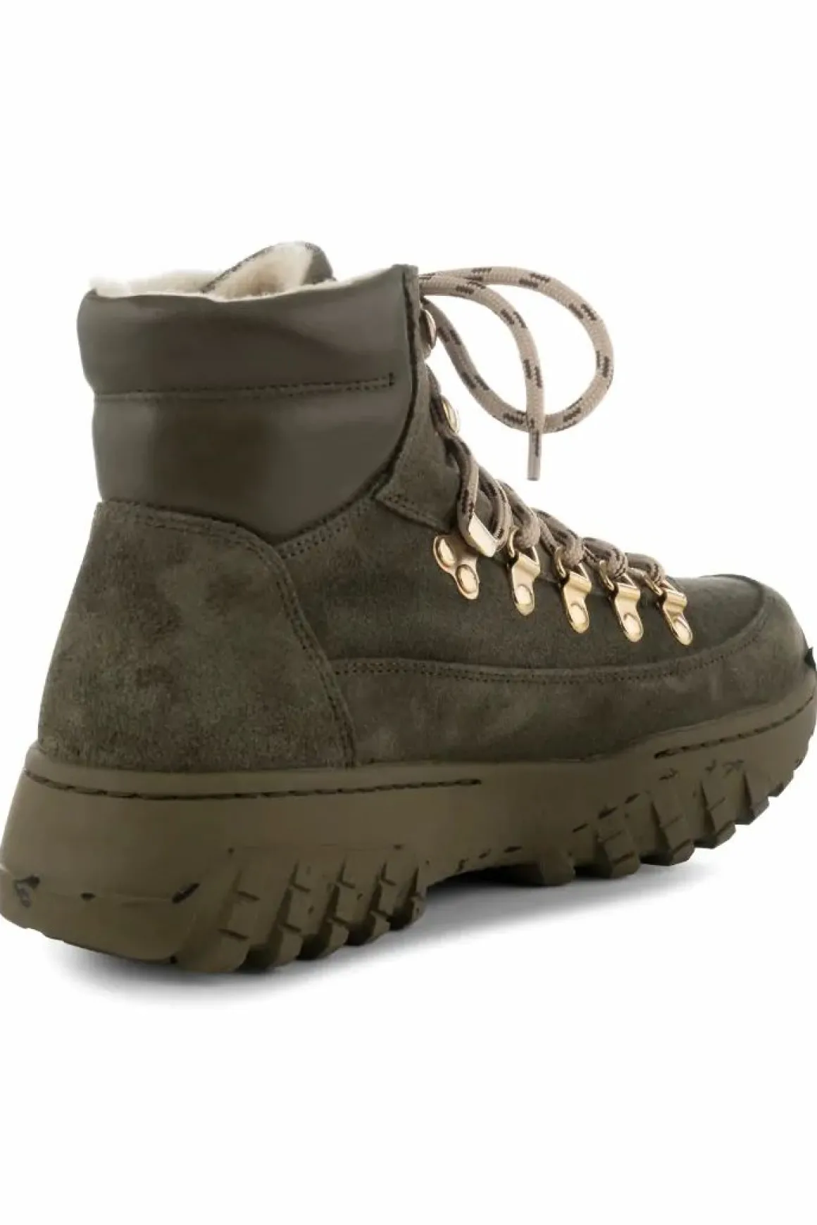 Woden Iris Track Suede Moss