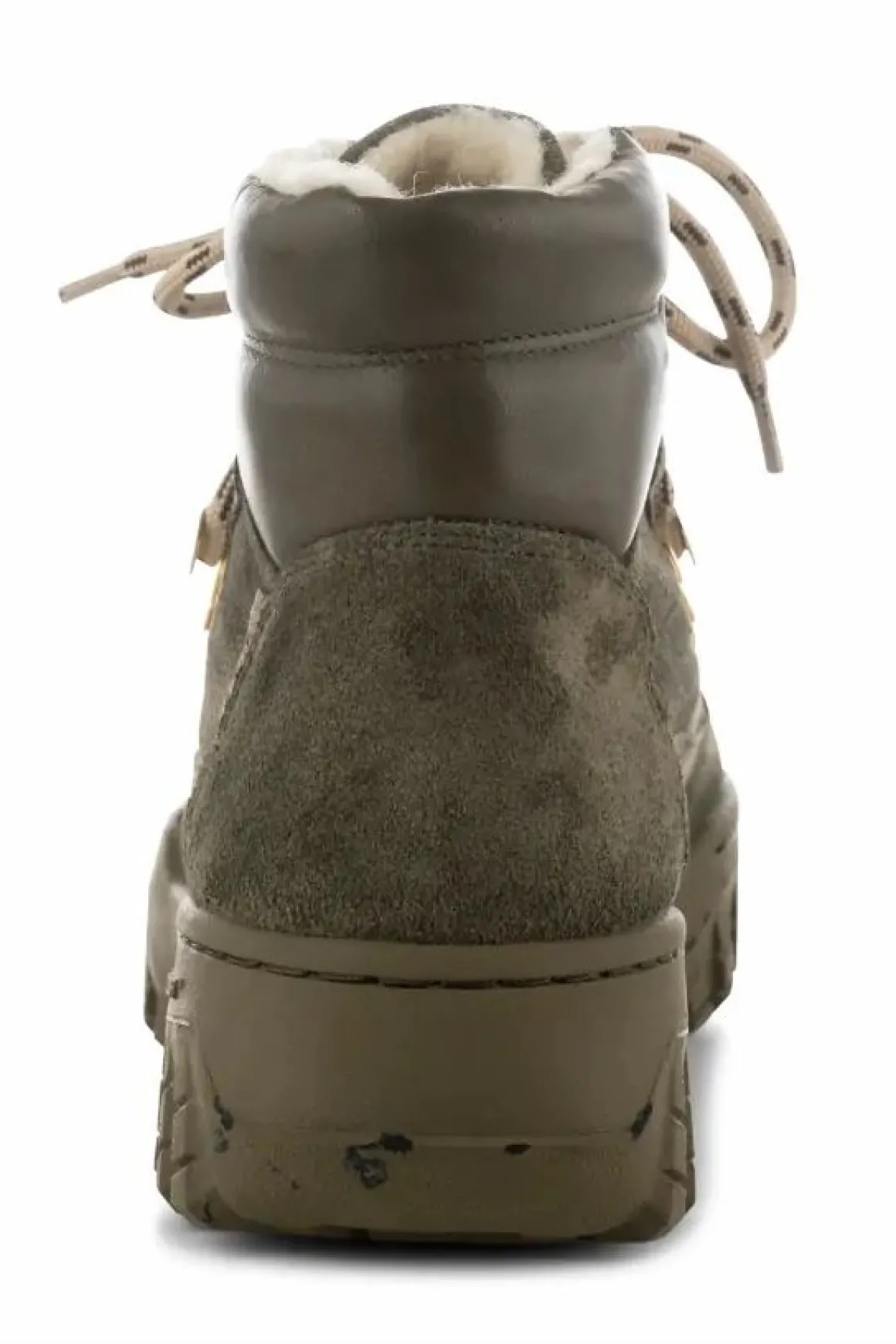 Woden Iris Track Suede Moss