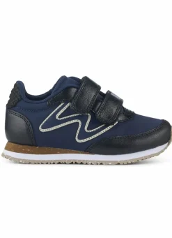 Woden Manu Metallic Navy